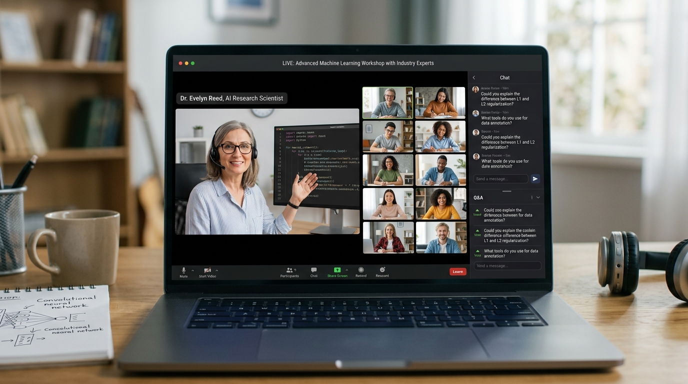 A live AI session in progress